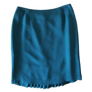 Casual Corner Teal Pencil Skirt Size 6